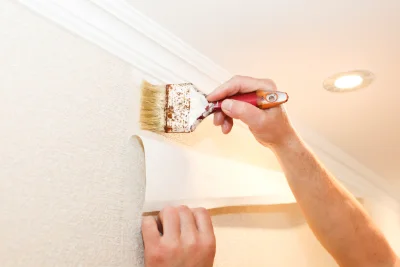 Pose de papier peint à Saint-Siméon-de-Bressieux — revêtements muraux et toiles de verre